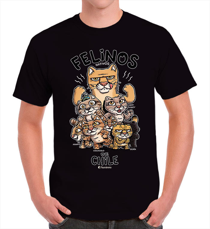 Polera Felinos de Chile