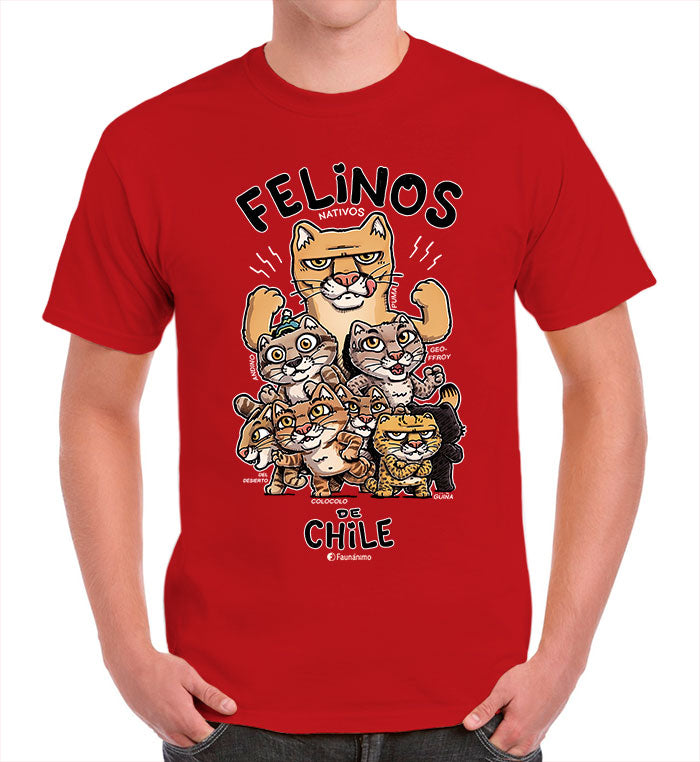 Polera Felinos de Chile