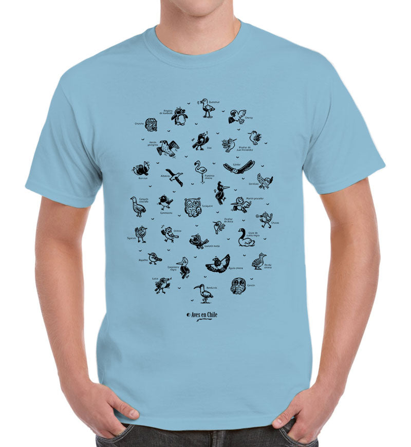 Polera Aves de Chile