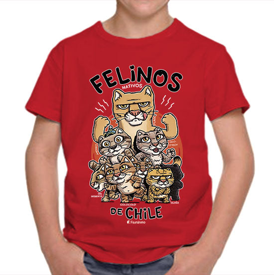 Polera niño – Felinos de Chile