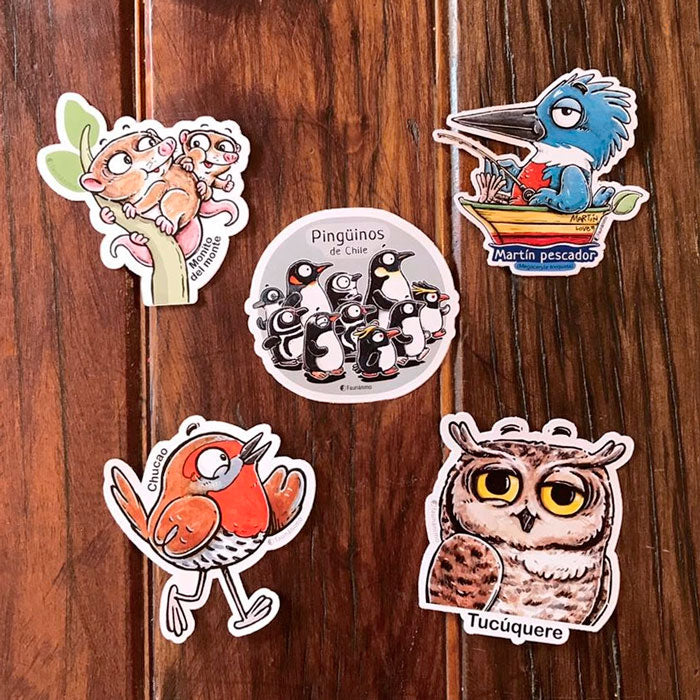 Set de 5 stickers-trq – B