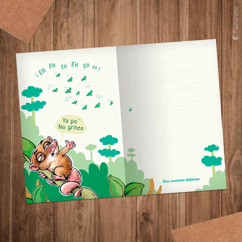 Tarjeta – Amistad choroy