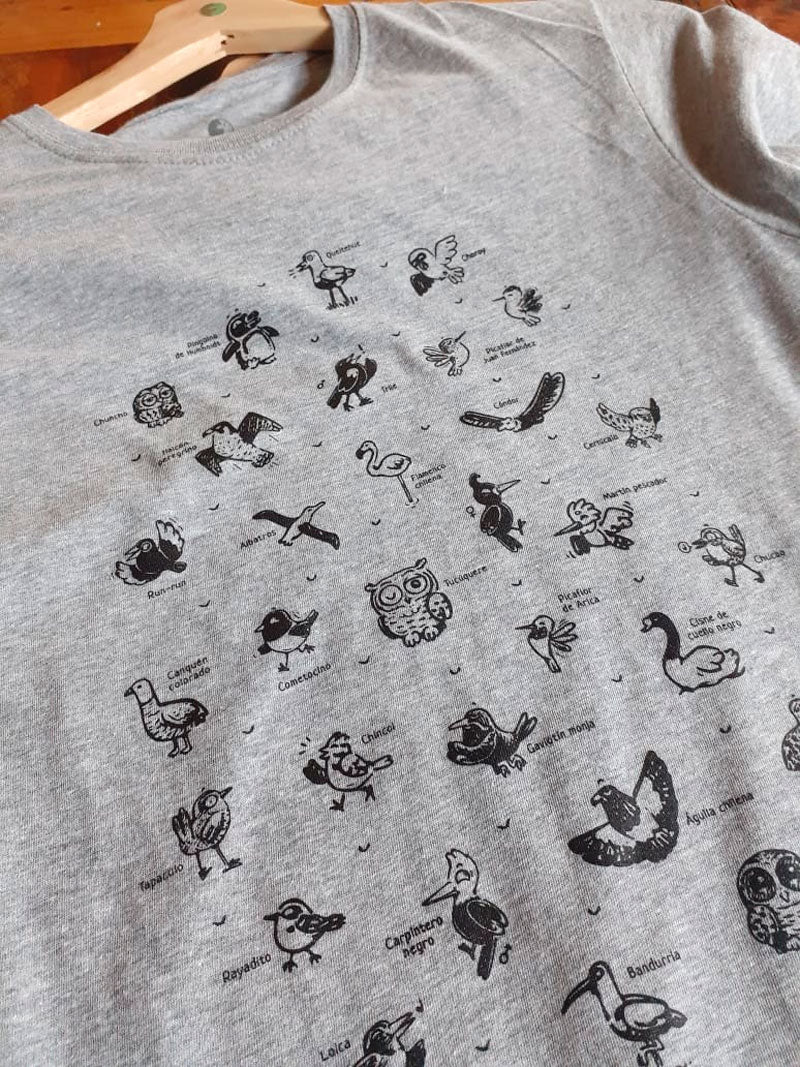 Polera Aves de Chile
