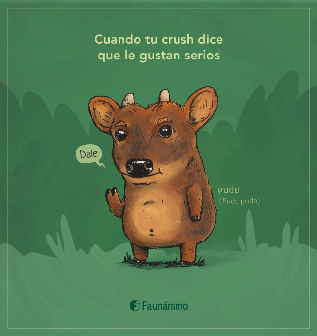 Pudú serio