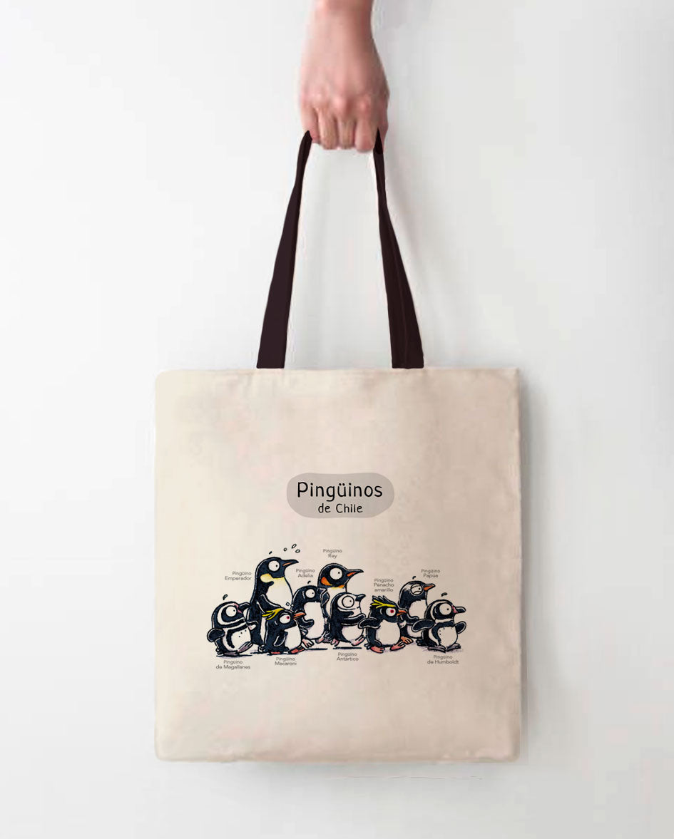 Pingüinos de Chile / Bolsa de tela