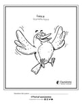 Loica Coloreable Coloreable | Dibujos para pintar