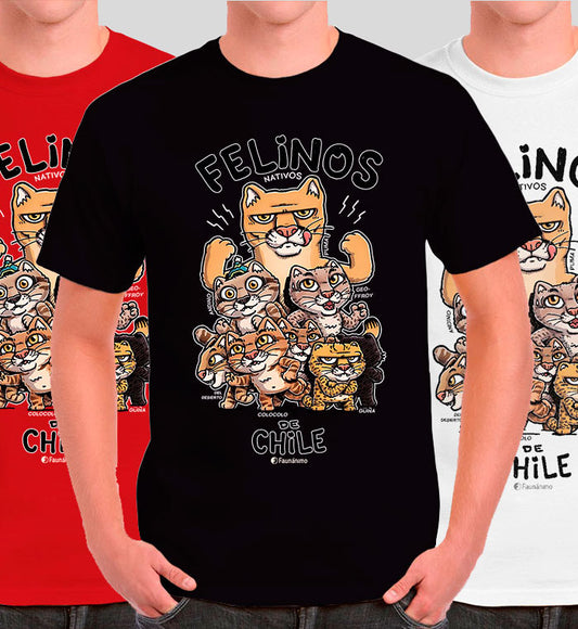 Polera Felinos de Chile