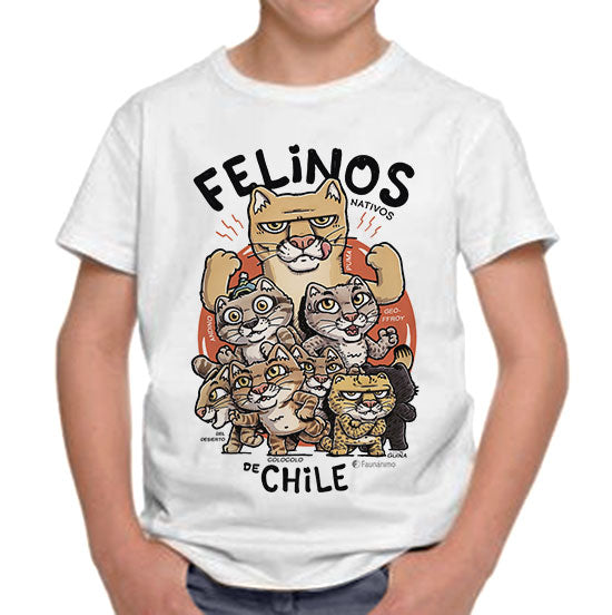 Polera niño – Felinos de Chile