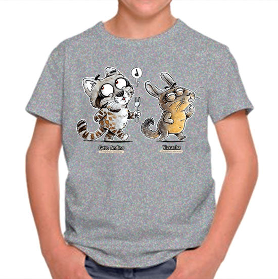 Polera niño – Gato andino y Vizcacha