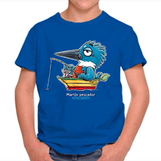 Polera niño – Martín pescador en bote