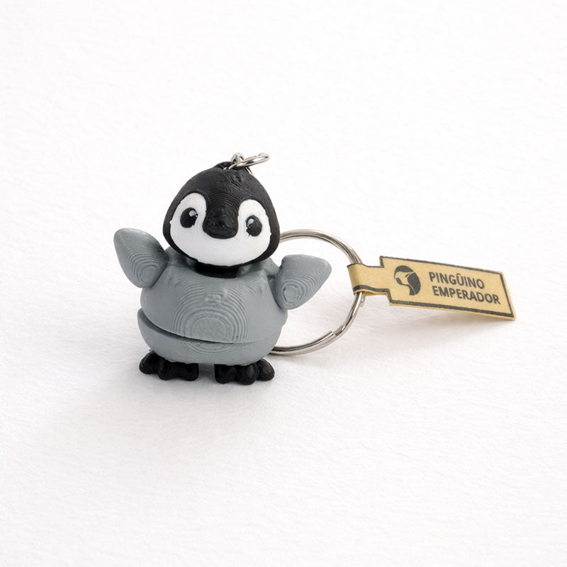 Llavero 3D - Pingüino emperador bebé