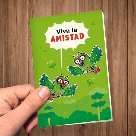 Tarjeta – Amistad choroy