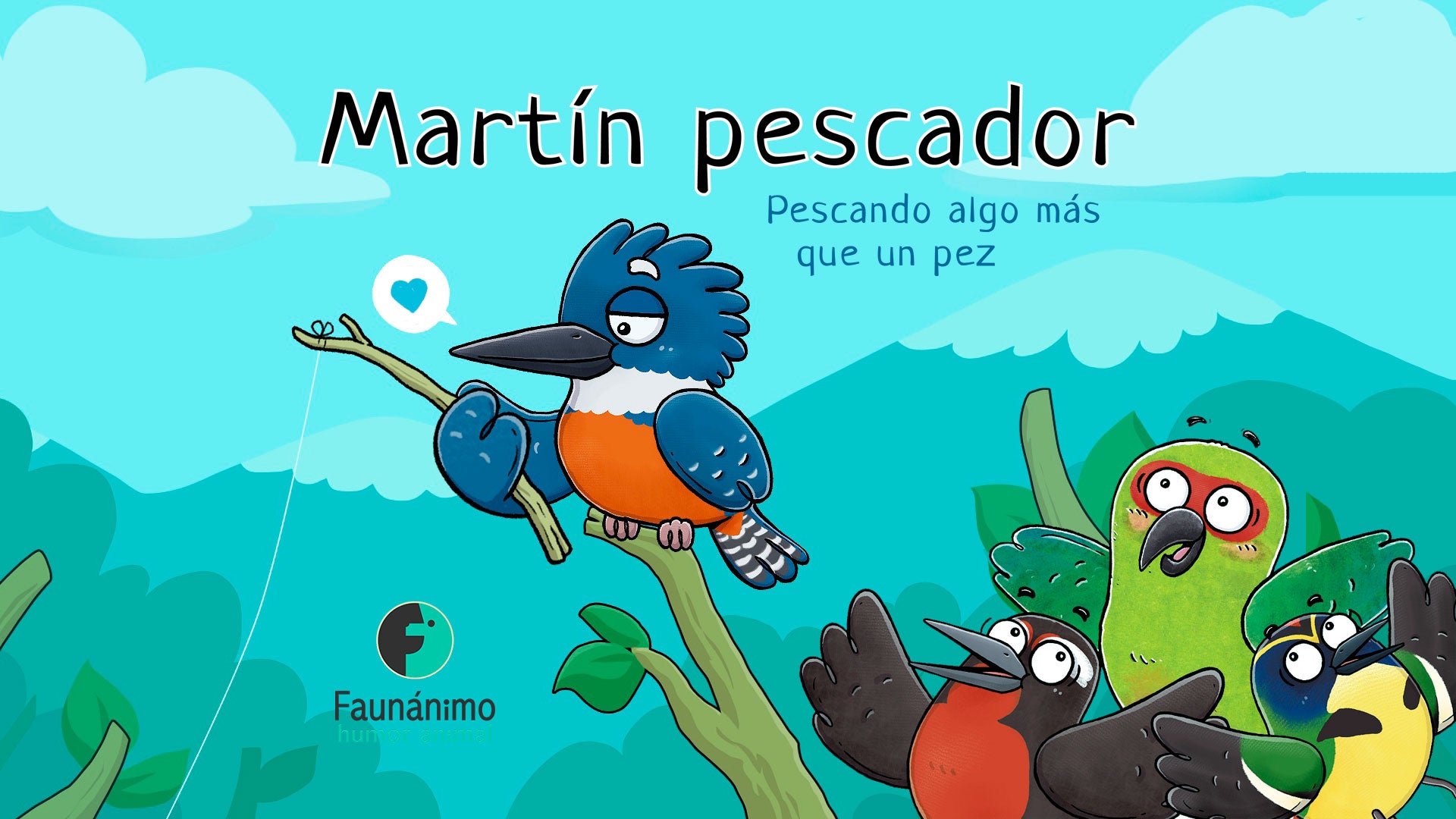 Cargar video: Animación Martín pescador
