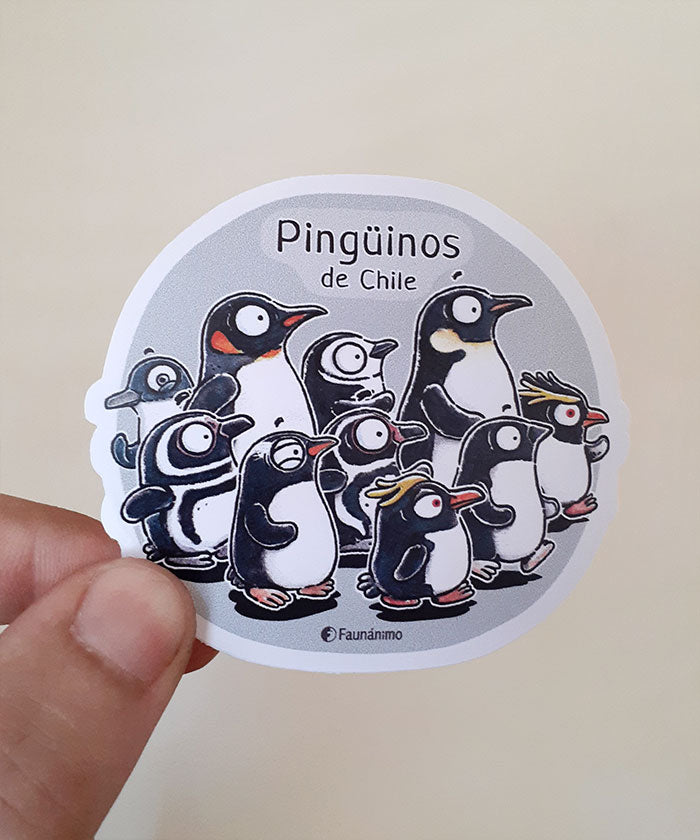Sticker_tr1 – Pingüinos de Chile – Faunánimo