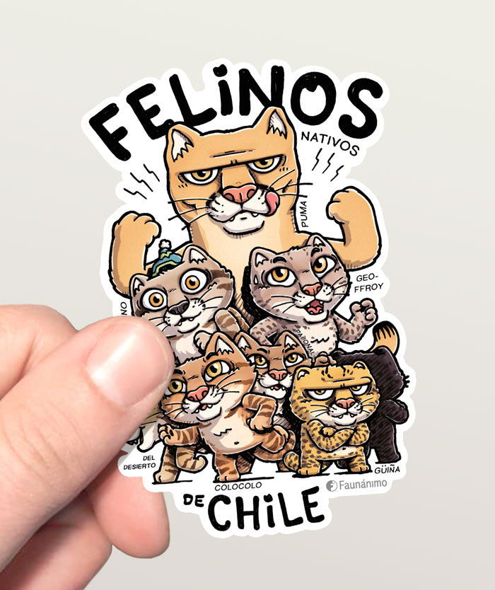 Sticker Andino Sticker_tr1 – Felinos de Chile – Faunánimo